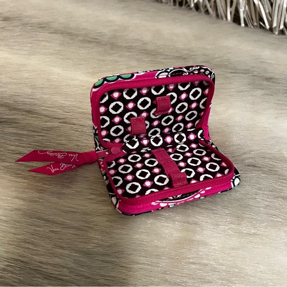 VERA BRADLEY Cupcake Pink 2009 IPod Tech Jewlery Case Pink Green Travel Y2K - Picture 8 of 10